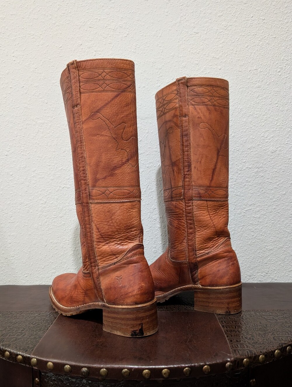 FRYE Campus Horse stitching Boots Size 7 Women's - Picture 6 of 16